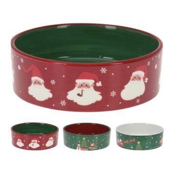 Xmas kerámia kutyatál mikulásos