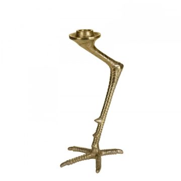 Tihamér fém tyúkláb gyertyatartó 26 cm