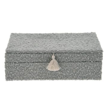 Candle boucle szövetes ékszertartó 25cm