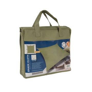 Flow szögletes napvitorla olívazöld 300 cm