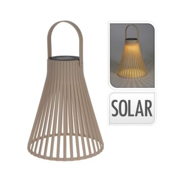 Relic szolár lámpa 23 cm barna