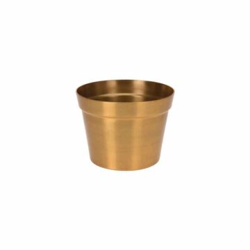 Bende fém kaspó szál csiszolt réz 12cm