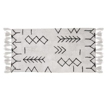 Zigzag pamutszőnyeg 70x140 cm