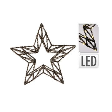 Minea arany csillag LED-es dekoráció arany 40cm