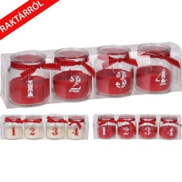 Together adventi 4 piros vagy fehér gyertya készlet